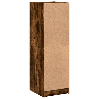 Skap Røkt Eik med glassdører 35x37x109 cm