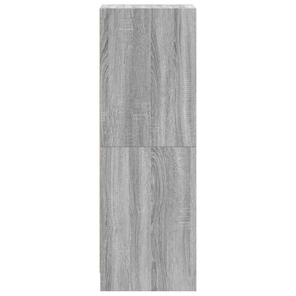 Skap Sonoma Grå med glassdører 35x37x109 cm