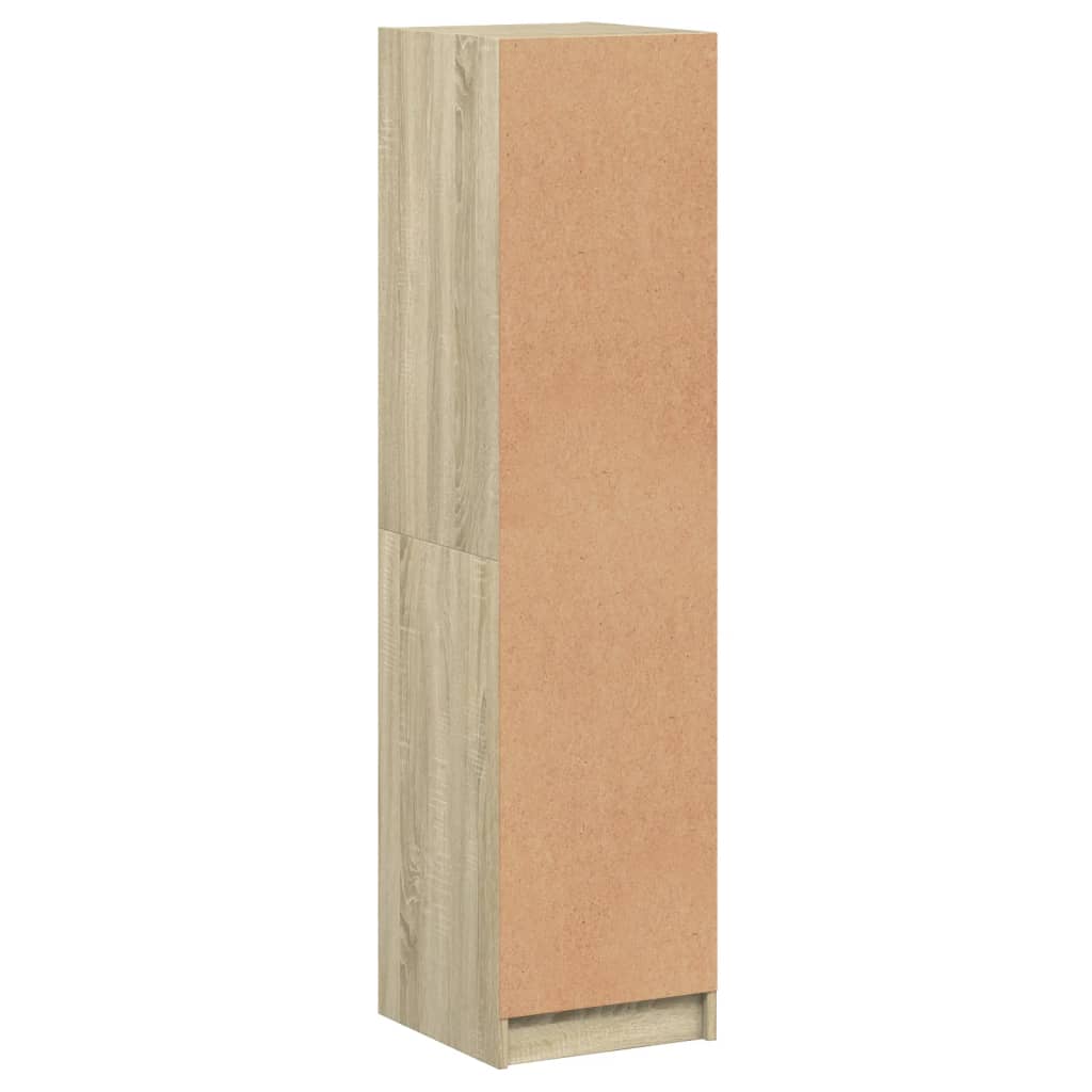 Skap Sonoma Eik med glassdører 35x37x142 cm