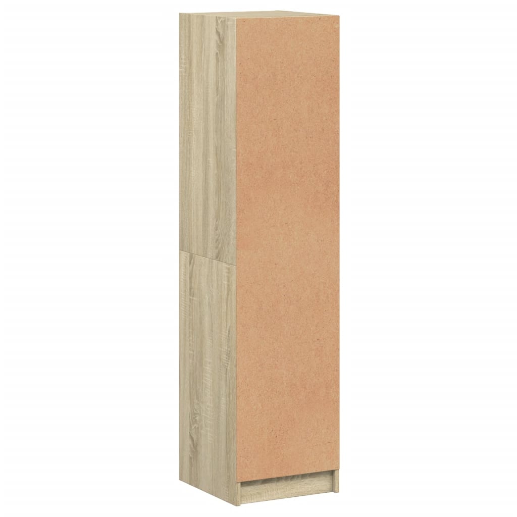 Skap Sonoma Eik med glassdører 35x37x142 cm