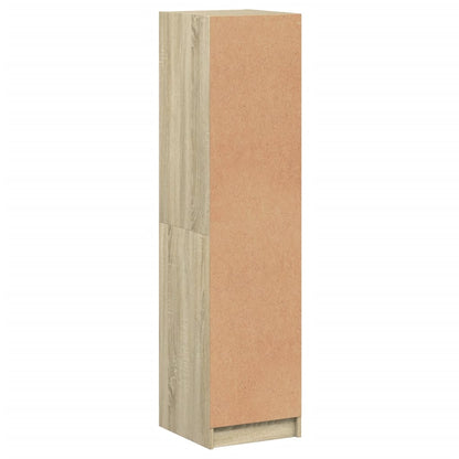 Skap Sonoma Eik med glassdører 35x37x142 cm