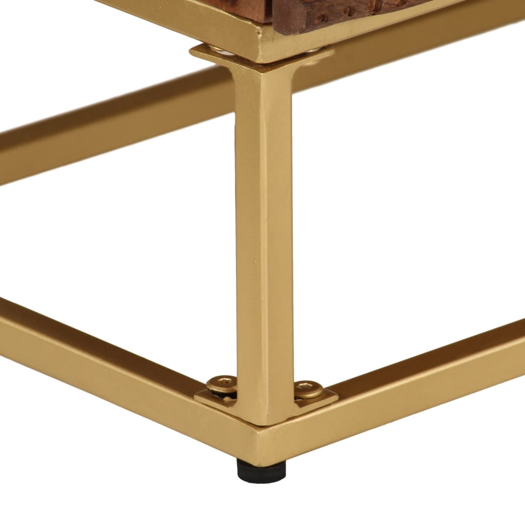 Kommode Tre 55x30x76 cm heltre mango og jern