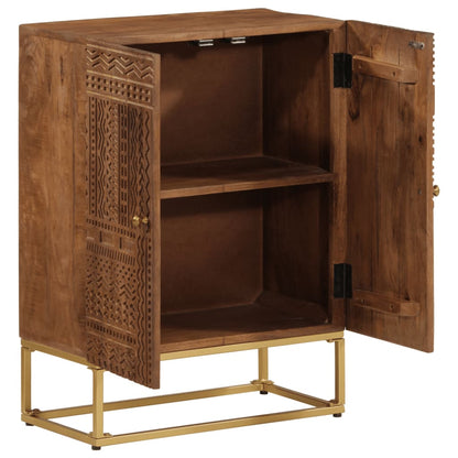 Skap Tre 55x30x76 cm heltre mango og jern