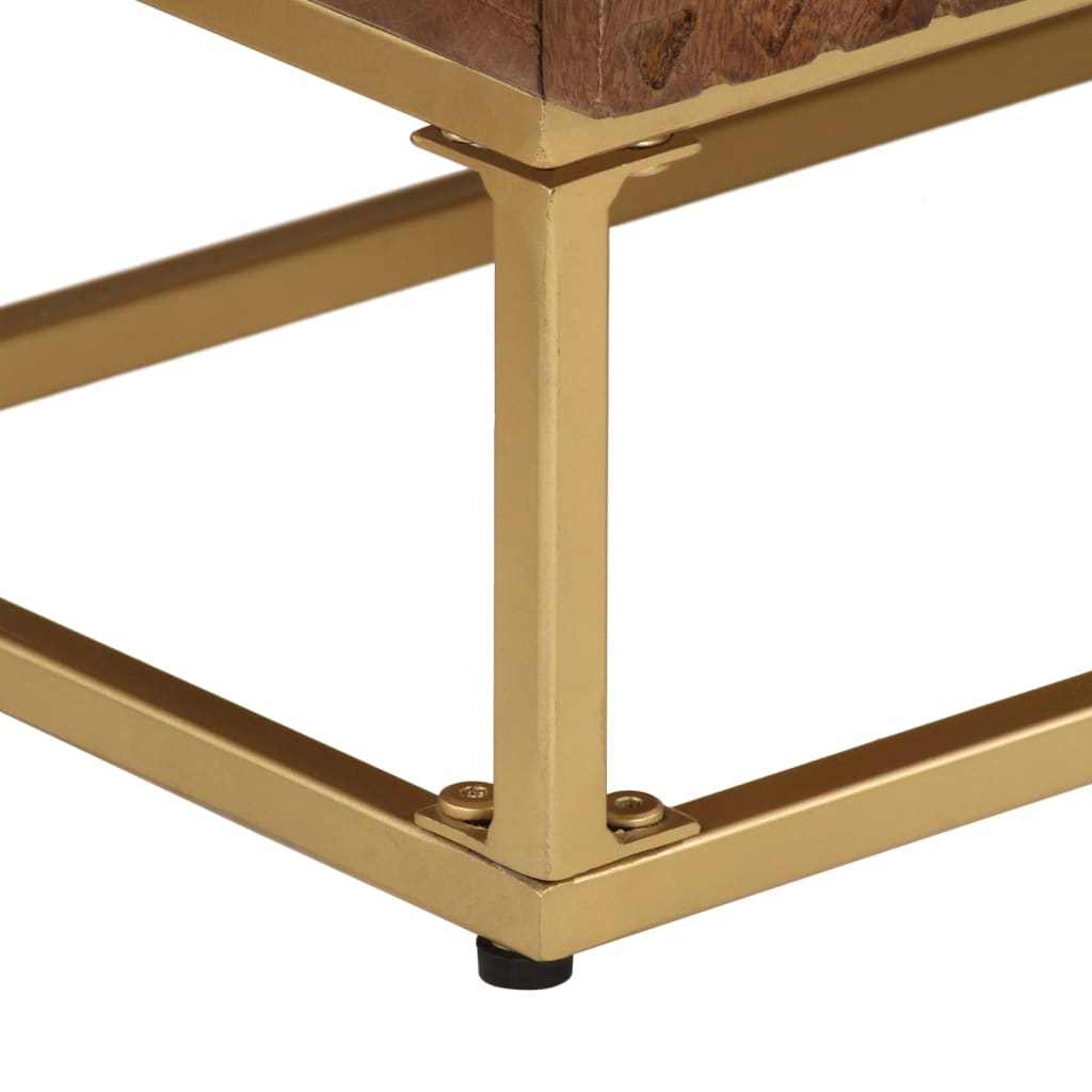 Skap Tre 55x30x76 cm heltre mango og jern