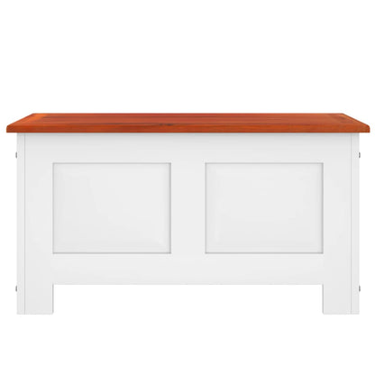 Oppbevaringskiste med lokk Brun og Hvit heltre akasie