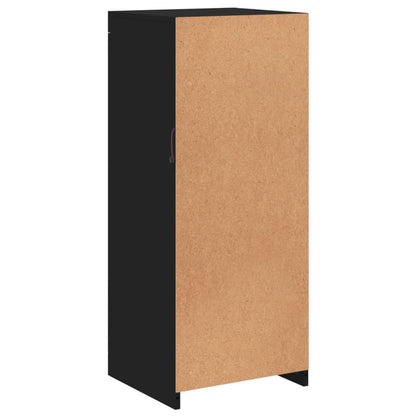 Skjenk Svart med LED-lys 41x37x100 cm