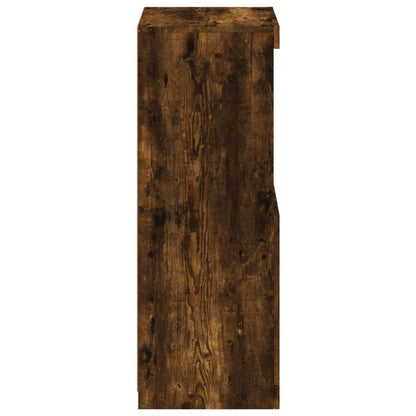 Skjenk Røkt Eik med LED-lys 41x37x100 cm