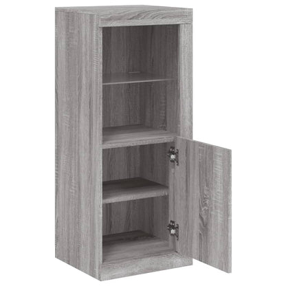 Skjenk Sonoma Grå med LED-lys 41x37x100 cm