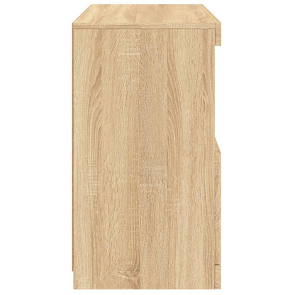Skjenk Sonoma Eik med LED-lys 60x37x67 cm