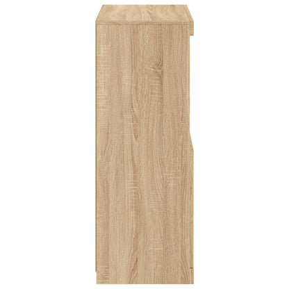 Skjenk Sonoma Eik med LED-lys 60,5x37x100 cm