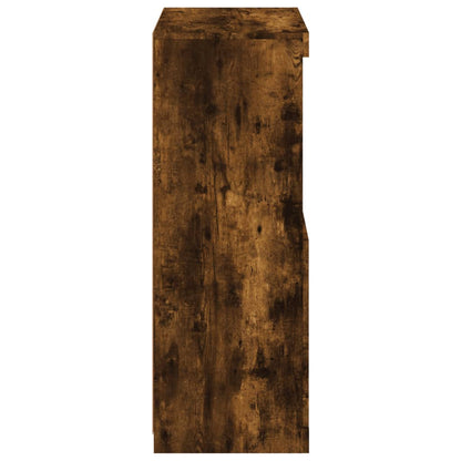 Skjenk Røkt Eik med LED-lys 60,5x37x100 cm