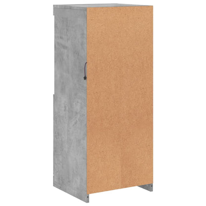 Skjenk Betonggrå med LED-lys 41x37x100 cm