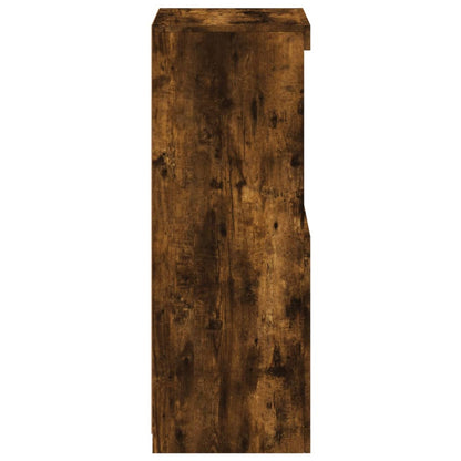 Skjenk Røkt Eik med LED-lys 41x37x100 cm