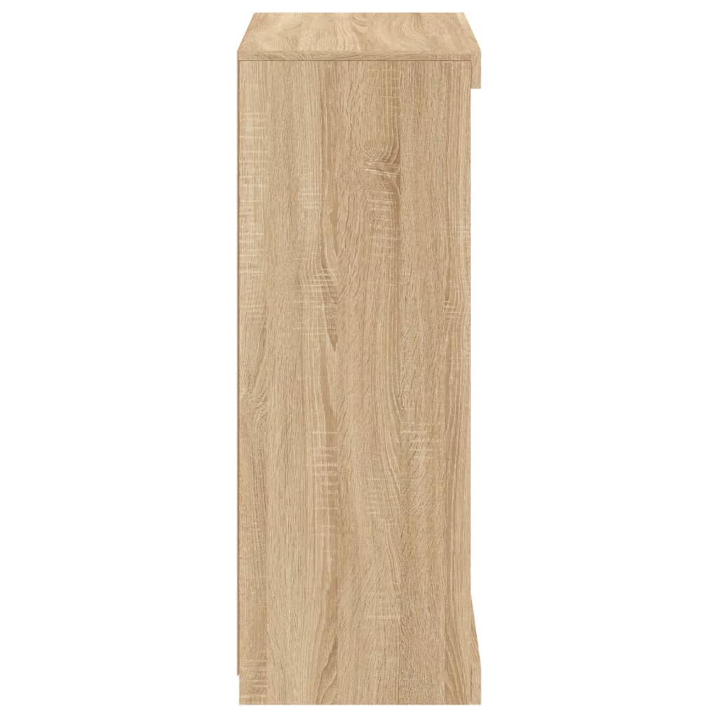 Skjenk Sonoma Eik med LED-lys 60,5x37x100 cm