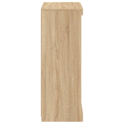 Skjenk Sonoma Eik med LED-lys 60,5x37x100 cm