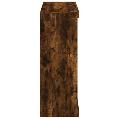 Skjenk Røkt Eik med LED-lys 81x37x100 cm