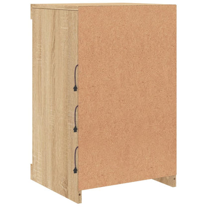 Skjenk Sonoma Eik med LED-lys 41x37x67 cm