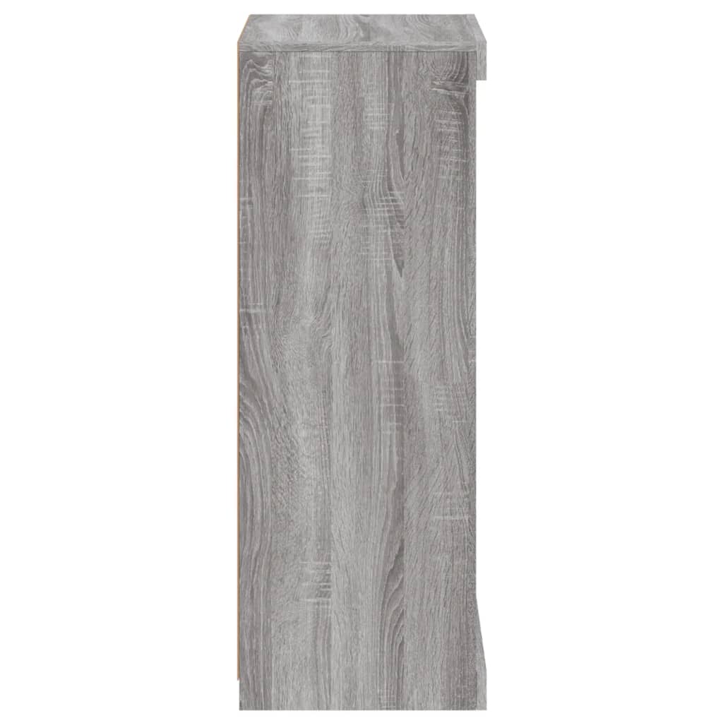 Skjenk Sonoma Grå med LED-lys 41x37x100 cm