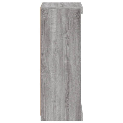 Skjenk Sonoma Grå med LED-lys 41x37x100 cm