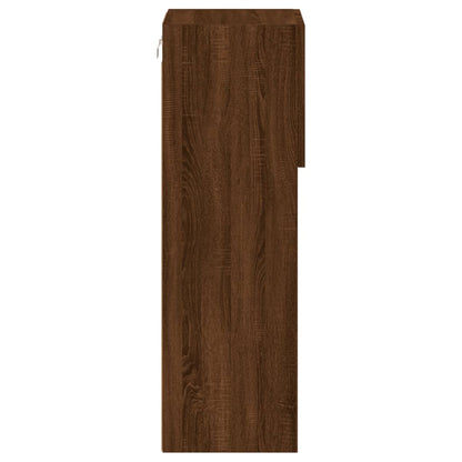 TV-Møbel Brun Eik Tv-benk med LED-lys 30,5x30x90 cm