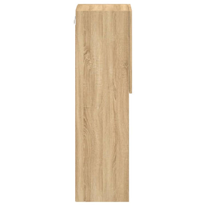 TV-Møbel Sonoma Eik TV-benk med LED-lys 2 stk 30,5x30x102 cm