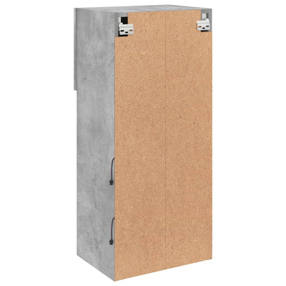 TV-Møbel Betonggrå TV-benk med LED-lys 40,5x30x90 cm