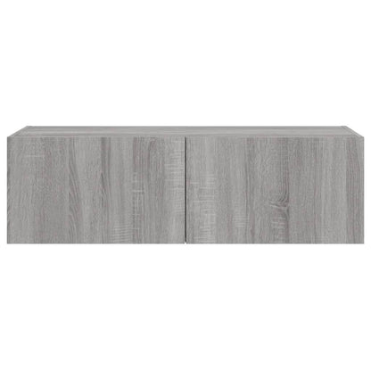 TV-Møbel Sonoma Grå Tv-benk med LED 100x35x31 cm