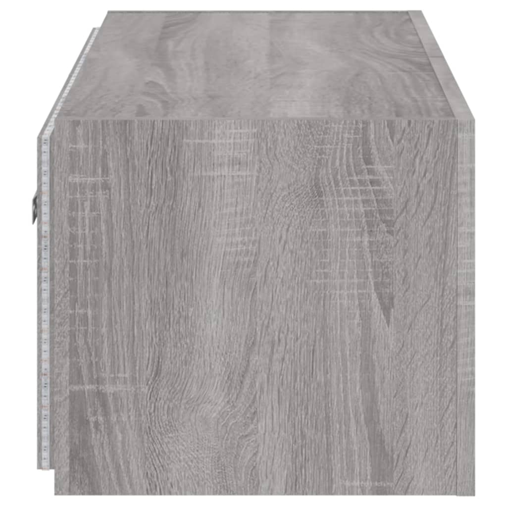 TV-Møbel Sonoma Grå Tv-benk med LED 100x35x31 cm