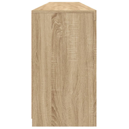 Skjenk Sonoma Eik med LED-lys 202x37x67 cm