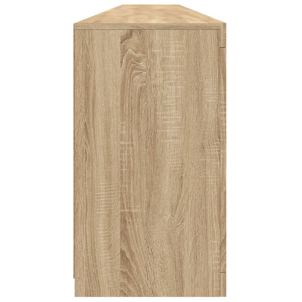 Skjenk Sonoma Eik med LED-lys 283x37x67 cm