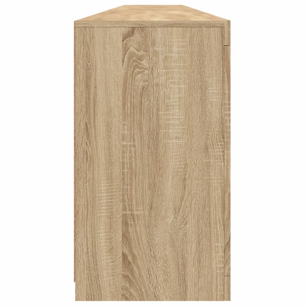 Skjenk Sonoma Eik med LED-lys 283x37x67 cm