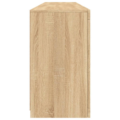 Skjenk Sonoma Eik med LED-lys 164x37x67 cm