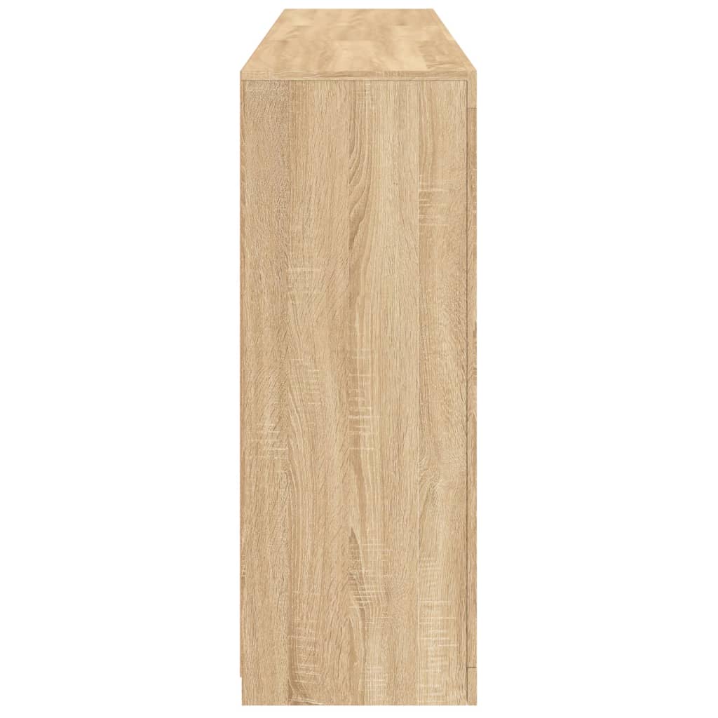 Skjenk Sonoma Eik med LED-lys 162x37x100 cm