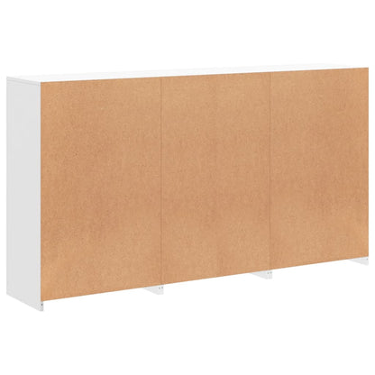 Skjenk Hvit med LED-lys 181,5x37x100 cm