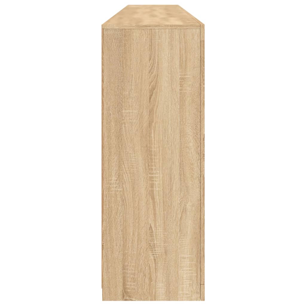 Skjenk Sonoma Eik med LED-lys 162x37x100 cm