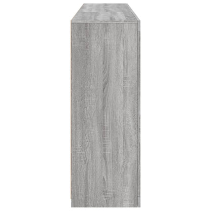 Skjenk Sonoma Grå med LED-lys 162x37x100 cm