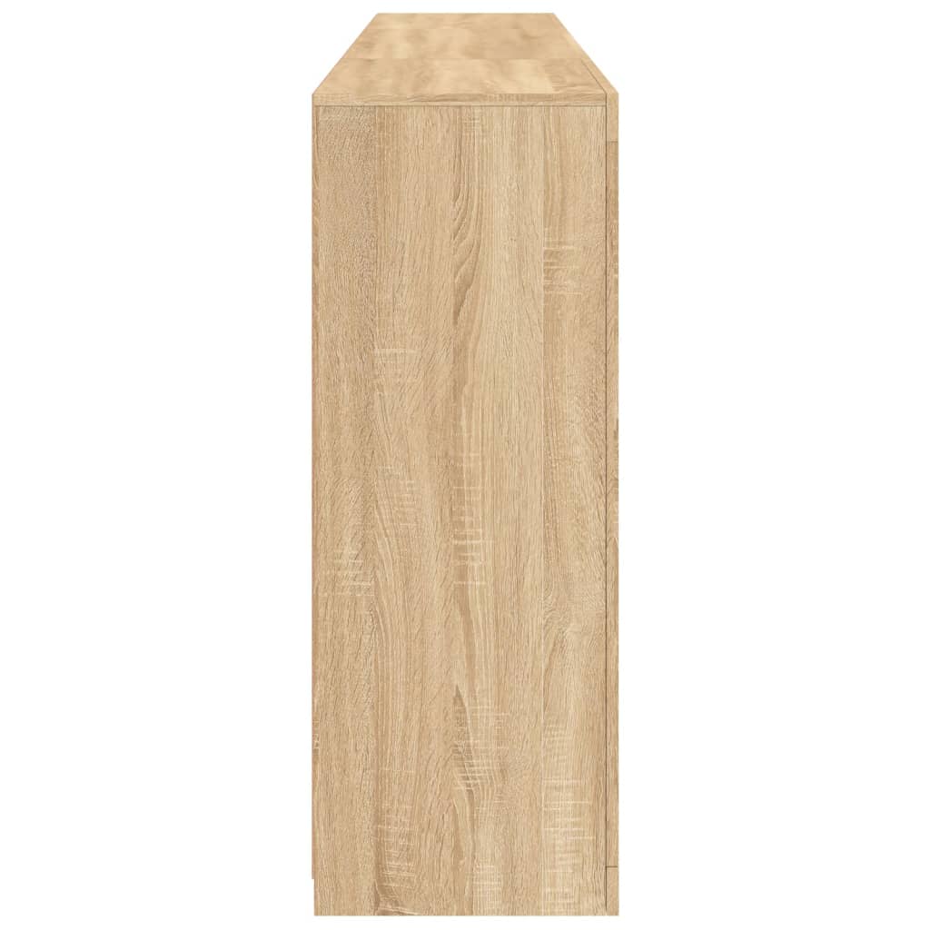 Skjenk Sonoma Eik med LED-lys 202x37x100 cm