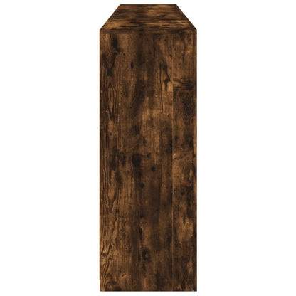 Skjenk Røkt Eik med LED-lys 202x37x100 cm