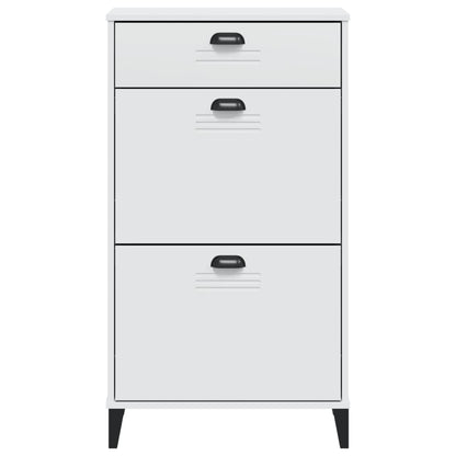 Skoskap Skohylle Skobenk Hvit VIKEN