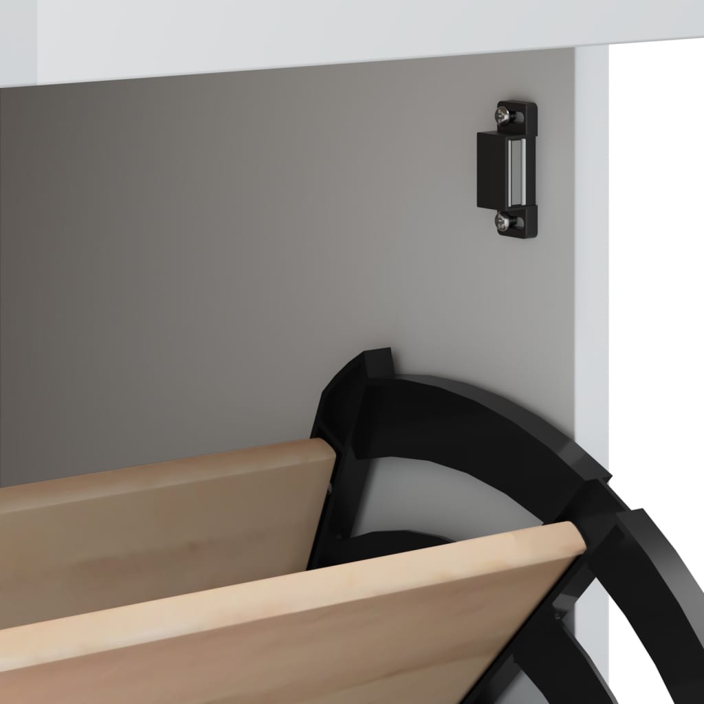 Skoskap Skohylle Skobenk Hvit VIKEN