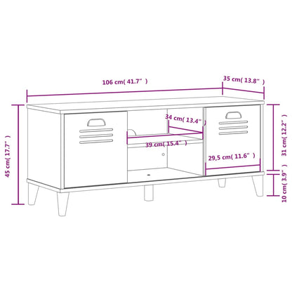 Skoskap Skobenk Skohylle VIKEN hvit 106x35x45 cm konstruert tre