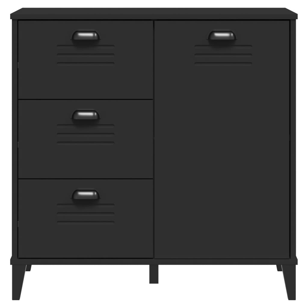 Skjenk Svart VIKEN 80x40x80 cm