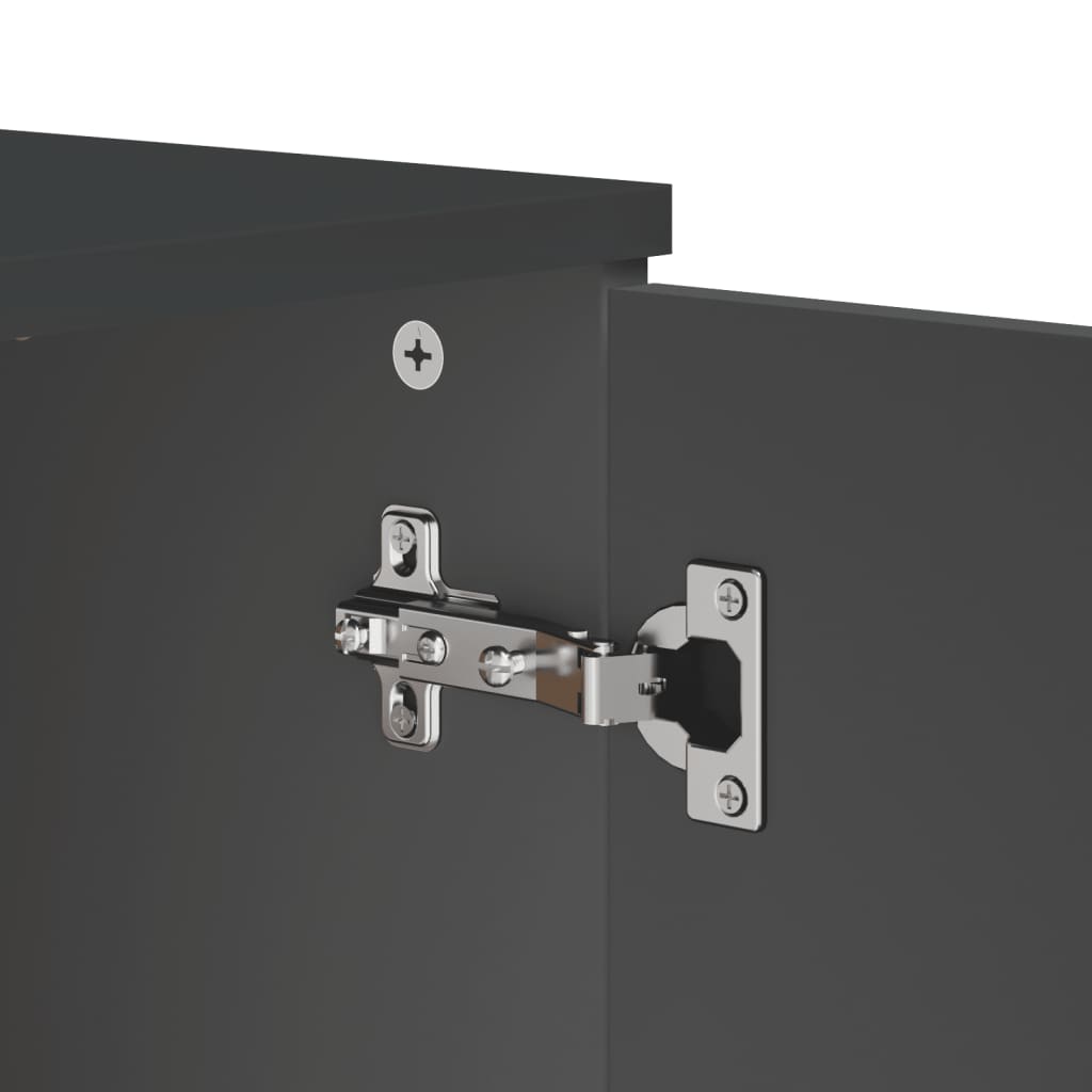 Skjenk Grå VIKEN antrasitt 80x40x80 cm