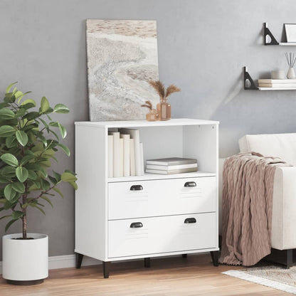 Bokhylle Hvit VIKEN 80x40x90 cm