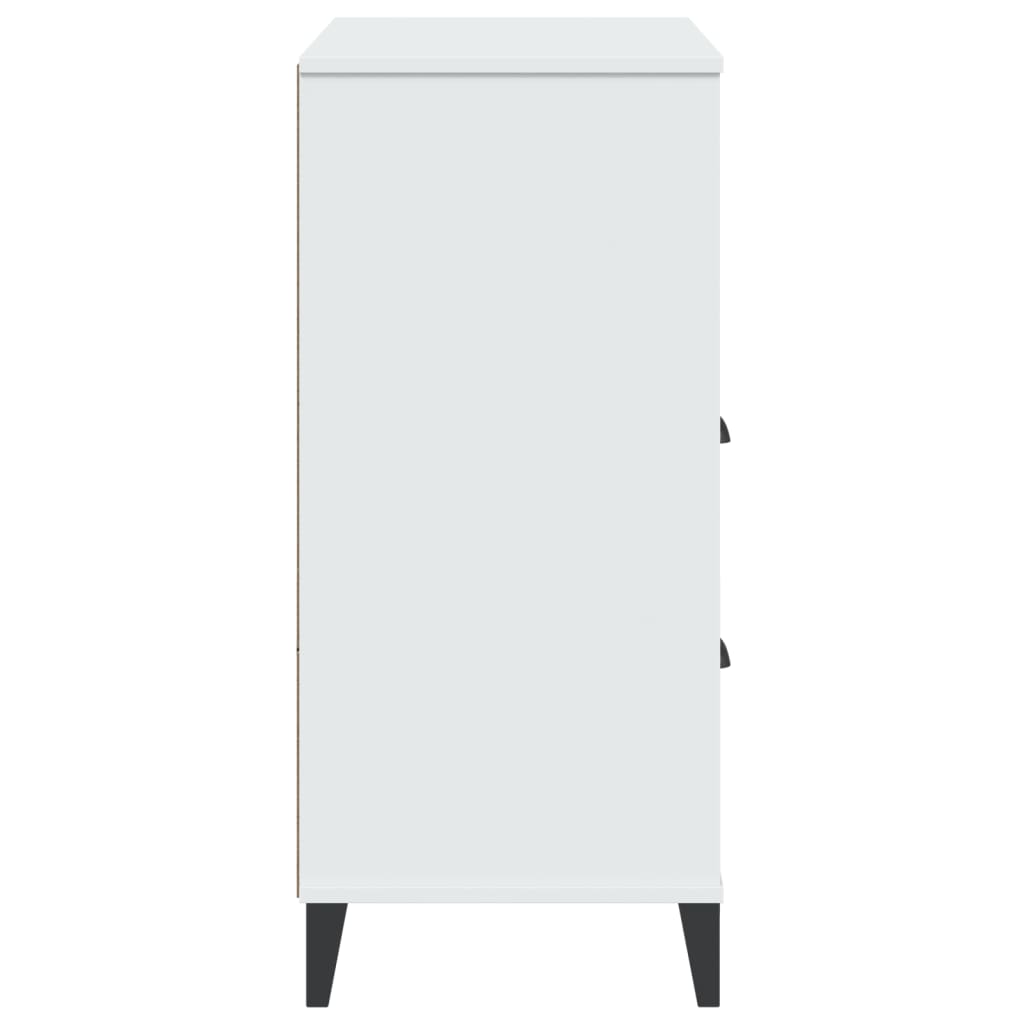 Bokhylle Hvit VIKEN 80x40x90 cm