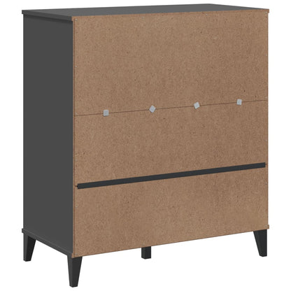 Bokhylle Grå VIKEN antrasitt 80x40x90 cm