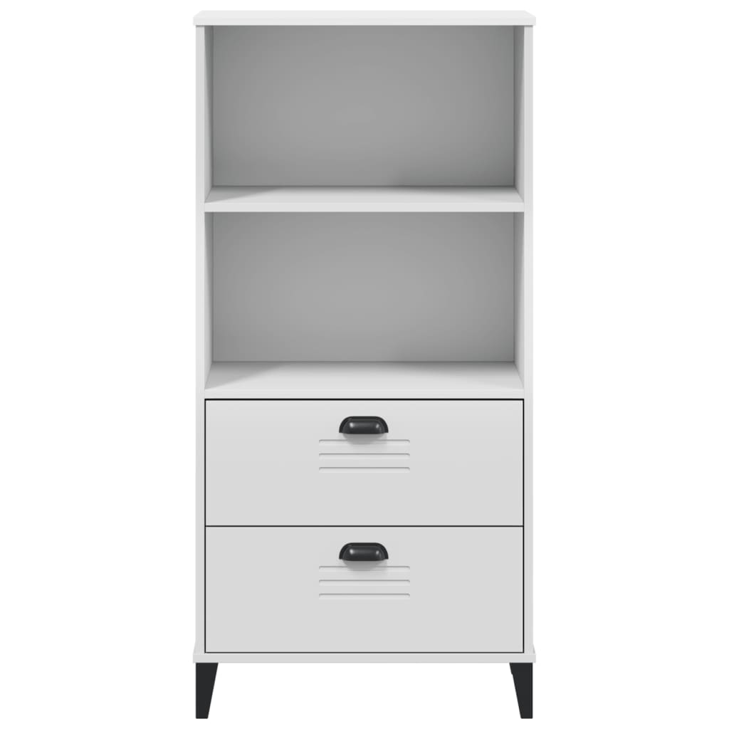 Bokhylle Hvit VIKEN 60x35x123 cm