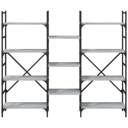 Bokhylle Sonoma Grå 160x28,5x136,5 cm