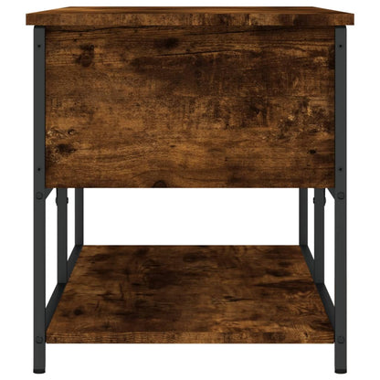 Oppbevaringsbenk Røyk Eik 100x42,5x47 cm