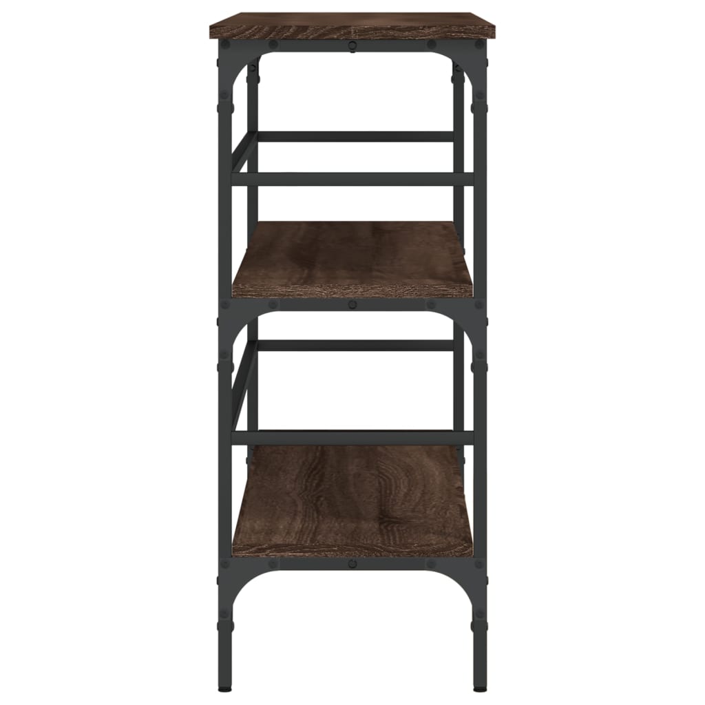 Avlastningsbord Konsollbord Brun Eik 100x32x75 cm